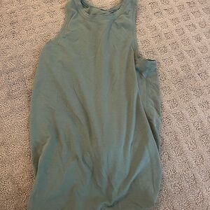 Green Tie Back lulu tank